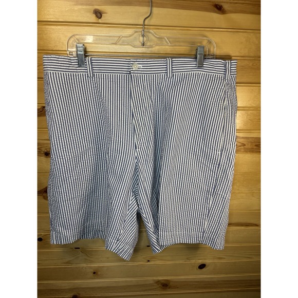 Brooks Brothers Other - Brooks Brothers 346 Shorts Mens 38 Blue‎ & White Stripe Seersucker 100% Cotton